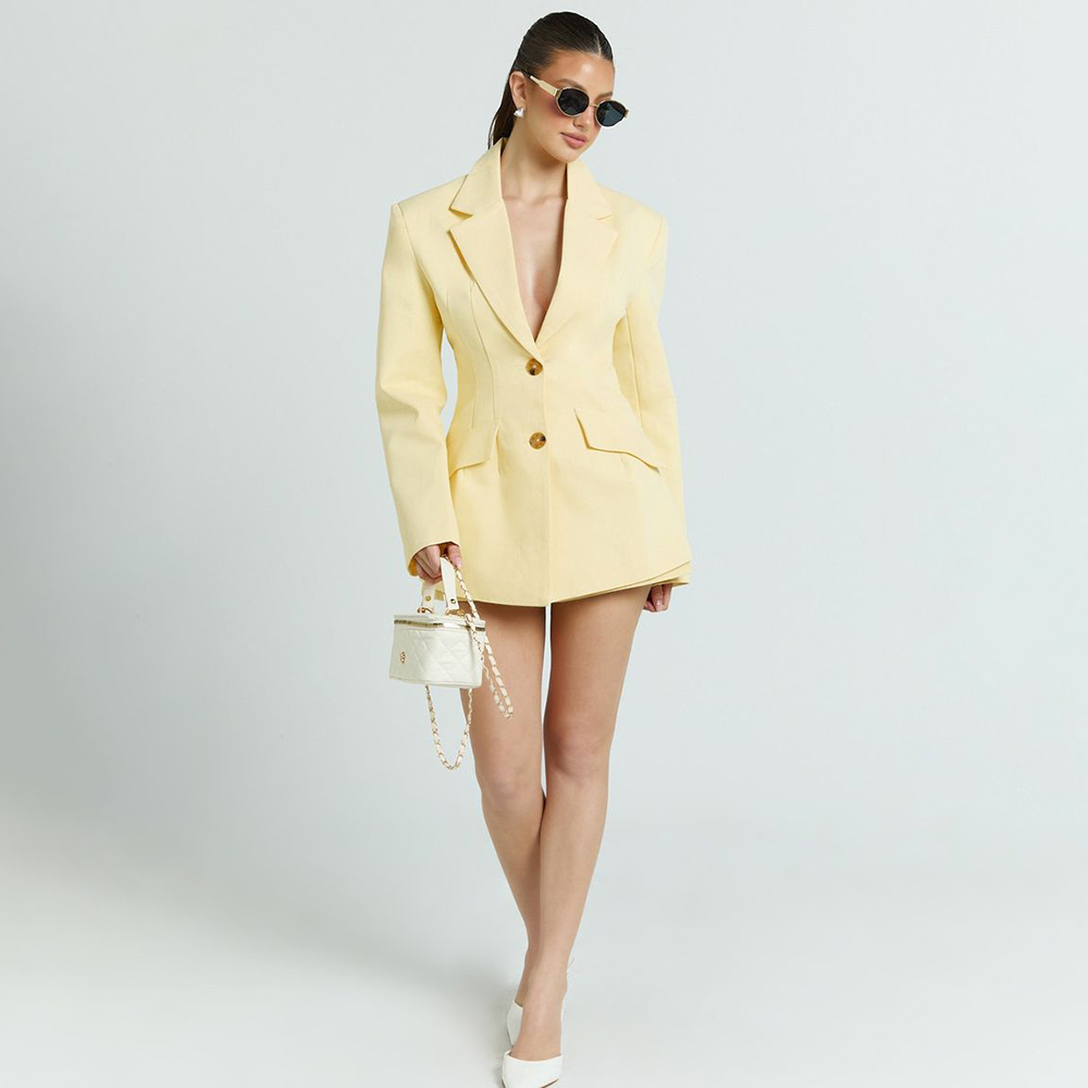 Açık Sarı Kadın 2Pic Takım Elb - Women Formal Wear Shirt And Pant incelemesi ve fiyatı