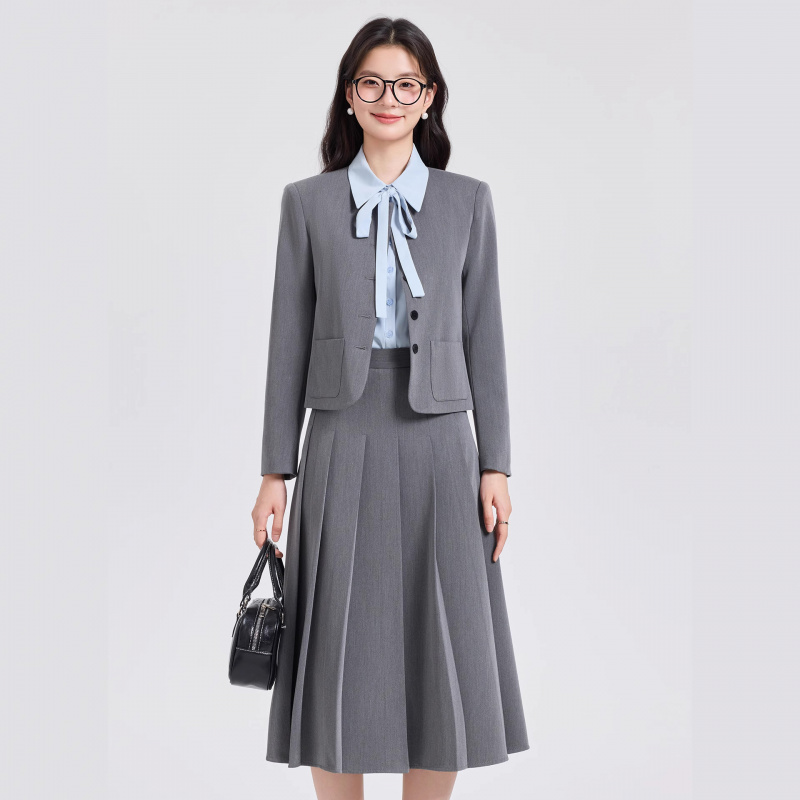 Kadınlar için Gri Kısa Takım E - Women Formal Wear Shirt And Pant incelemesi ve fiyatı
