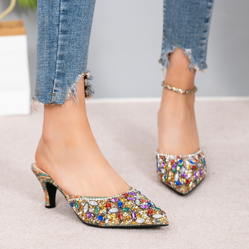 Lüks Taşlı Kitten Topuklu Terl - Kitten Heel Women incelemesi ve fiyatı